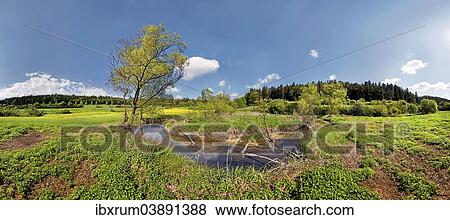 "Loop of the Morsbach stream, untouched nature, """"Ritter- und Romerweg"""", trail of the """"Knights and the Romans"""" near Emsing, Titting, Altmuhltal Nature Park, Bavaria, Germany, Europe" View Large Photo Image Stock Photo - "Loop of the Morsbach stream, untouched nature, """"Ritter- und Romerweg"""", trail of the """"Knights and the Romans"""" near Emsing, Titting, Altmuhltal Nature Park, Bavaria, Germany, Europe". Fotosearch