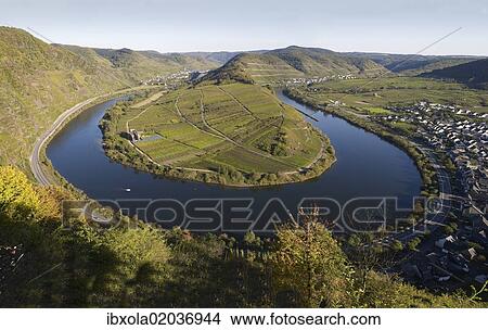 "Loop of the Moselle River near Bremm, Rhineland-Palatinate, Germany, Europe" View Large Photo Image Picture - "Loop of the Moselle River near Bremm, Rhineland-Palatinate, Germany, Europe". Fotosearch