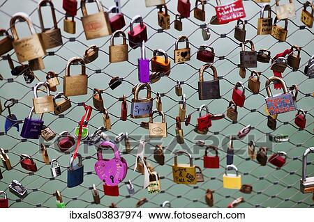 "Love locks, Makartsteg bridge, Salzburg, Salzburg State, Austria, Europe" View Large Photo Image Picture - "Love locks, Makartsteg bridge, Salzburg, Salzburg State, Austria, Europe". Fotosearch