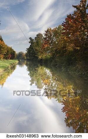 "Ludwig-Danube-Main Canal in autumn, Berching, Bavaria, Germany, Europe" View Large Photo Image Stock Image - "Ludwig-Danube-Main Canal in autumn, Berching, Bavaria, Germany, Europe". Fotosearch