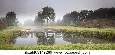 Stock Photo - "Ludwig-Danube-Main Canal, near Berching, Bavaria, Germany, Europe". Fotosearch