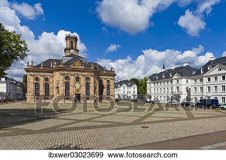 "Ludwigskirche church in Ludwigsplatz square, city centre, Saarbrucken, Saarland, Germany, Europe" View Large Photo Image Stock Photo - "Ludwigskirche church in Ludwigsplatz square, city centre, Saarbrucken, Saarland, Germany, Europe". Fotosearch