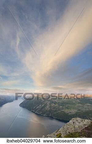 Picture - "Lysefjord, Rogaland, Norway, Europe". Fotosearch