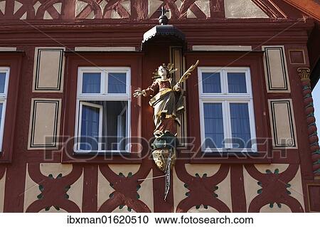 "Madonna at Oehniger House, Karlstadt, Mainfranken, Lower Franconia, Franconia, Bavaria, Germany, Europe" View Large Photo Image Stock Image - "Madonna at Oehniger House, Karlstadt, Mainfranken, Lower Franconia, Franconia, Bavaria, Germany, Europe". Fotosearch