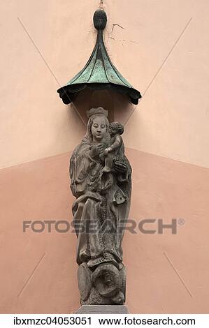 "Madonna on a house, Nuremberg, Middle Franconia, Bavaria, Germany, Europe" View Large Photo Image Stock Image - "Madonna on a house, Nuremberg, Middle Franconia, Bavaria, Germany, Europe". Fotosearch