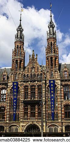 "Magna Plaza shopping centre, Old Post Office, Amsterdam, province of North Holland, Holland, Netherlands" View Large Photo Image Stock Photography - "Magna Plaza shopping centre, Old Post Office, Amsterdam, province of North Holland, Holland, Netherlands". Fotosearch