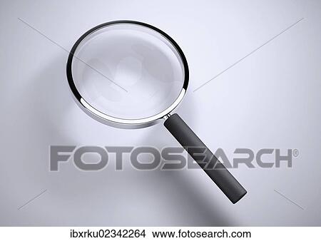 "Magnifying glass, 3D rendering, illustration" View Large Photo Image Picture - "Magnifying glass, 3D rendering, illustration". Fotosearch