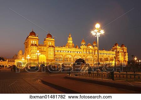 "Maharaja Palace, Mysore Palace, illumination at night, Mysore, Karnataka, South India, India, South Asia, Asia" View Large Photo Image Stock Image - "Maharaja Palace, Mysore Palace, illumination at night, Mysore, Karnataka, South India, India, South Asia, Asia". Fotosearch