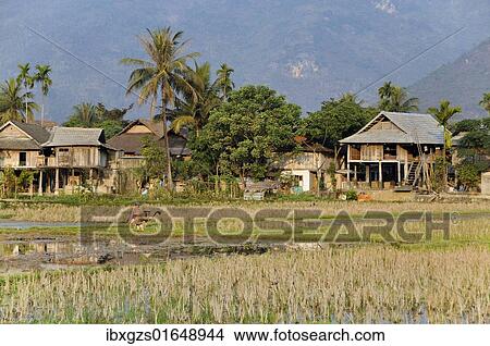 Picture - "Mai Chau, a village where ethnic minorities live, Vietnam, Southeast Asia, Asia". Fotosearch