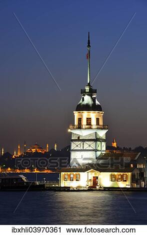 "Maiden's Tower in the Bosporus, left the Hagia Sophia, Uskudar, Istanbul, Turkey, Asia" View Large Photo Image Stock Image - "Maiden's Tower in the Bosporus, left the Hagia Sophia, Uskudar, Istanbul, Turkey, Asia". Fotosearch