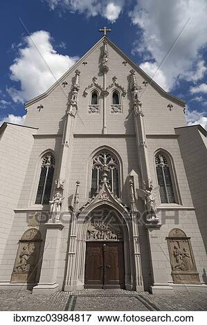 "Main facade of the Ritterkapelle, Knight's Chapel, neo Gothic style, 16th century, restored in the 19th century, Hassfurt, Lower Franconia, Bavaria, Germany, Europe" View Large Photo Image Stock Photo - "Main facade of the Ritterkapelle, Knight's Chapel, neo Gothic style, 16th century, restored in the 19th century, Hassfurt, Lower Franconia, Bavaria, Germany, Europe". Fotosearch