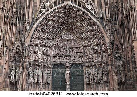 "Main portal of the west facade, Strasbourg Cathedral, Strasbourg, Alsace, France, Europe" View Large Photo Image Stock Image - "Main portal of the west facade, Strasbourg Cathedral, Strasbourg, Alsace, France, Europe". Fotosearch