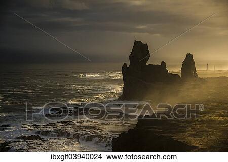 "Malariff, rock formations in the surf on the Atlantic coast, Snaefellsness Peninsula, Vesturland, Iceland, Europe" View Large Photo Image Picture - "Malariff, rock formations in the surf on the Atlantic coast, Snaefellsness Peninsula, Vesturland, Iceland, Europe". Fotosearch