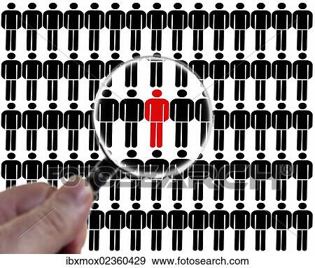 "Man being examined carefully with a magnifying glass, symbolic image for surveillance in society" View Large Photo Image Stock Photo - "Man being examined carefully with a magnifying glass, symbolic image for surveillance in society". Fotosearch