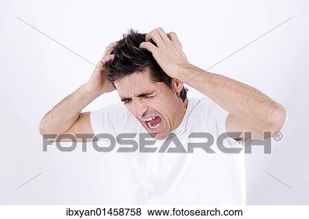Man losing his temper View Large Photo Image Stock Photo - Man losing his temper. Fotosearch