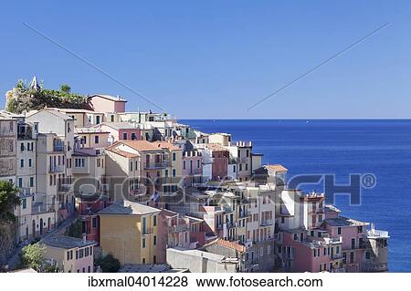 Stock Photo - "Manarola, Cinque Terre, Rivera di Levante, Province of La Spezia, Liguria, Italy, Europe". Fotosearch