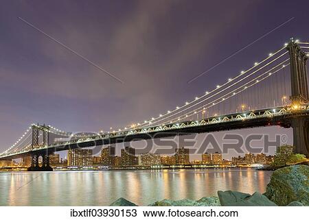 "Manhattan Bridge with views of Manhattan, New York City, New York, United States, North America" View Large Photo Image Stock Image - "Manhattan Bridge with views of Manhattan, New York City, New York, United States, North America". Fotosearch