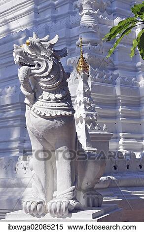 "Marble lion, Wat Suan Dok, temple in Chiang Mai, Thailand, Asia, PublicGround, Asia" View Large Photo Image Stock Photography - "Marble lion, Wat Suan Dok, temple in Chiang Mai, Thailand, Asia, PublicGround, Asia". Fotosearch