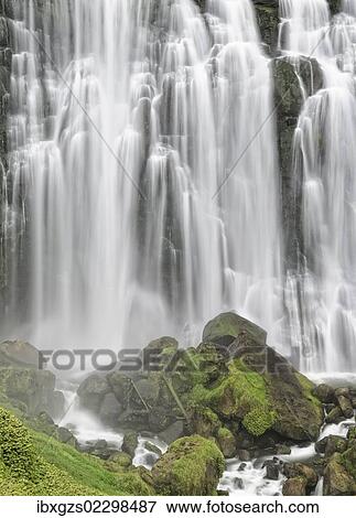 "Marokopa Falls, Waikato, North Island, New Zealand, Oceania" View Large Photo Image Stock Photo - "Marokopa Falls, Waikato, North Island, New Zealand, Oceania". Fotosearch