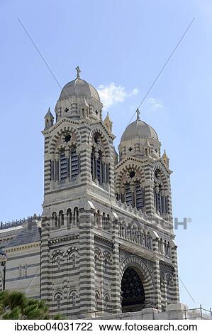 "Marseille Cathedral or Cathedrale Sainte-Marie-Majeure de Marseille, 1852-1896, Marseille, Bouches-du-Rhone, Provence-Alpes-Cote d'Azur, France, Europe" View Large Photo Image Stock Image - "Marseille Cathedral or Cathedrale Sainte-Marie-Majeure de Marseille, 1852-1896, Marseille, Bouches-du-Rhone, Provence-Alpes-Cote d'Azur, France, Europe". Fotosearch