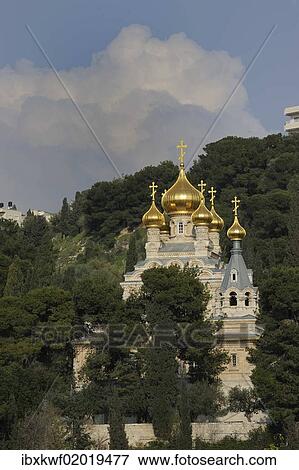 "Mary Magdalene Church on the Mount of Olives, Jerusalem, Israel, Middle East, Asia" View Large Photo Image Stock Photo - "Mary Magdalene Church on the Mount of Olives, Jerusalem, Israel, Middle East, Asia". Fotosearch