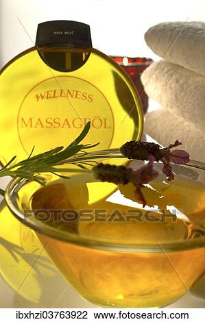 Stock Image - Massage oil. Fotosearch