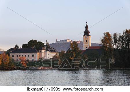 "Mautern on the Danube River, with Goettweig Abbey, Wachau, Most district, Must Quarter, Lower Austria, Austria, Europe" View Large Photo Image Stock Photography - "Mautern on the Danube River, with Goettweig Abbey, Wachau, Most district, Must Quarter, Lower Austria, Austria, Europe". Fotosearch