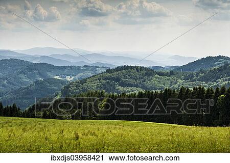 "Meadow and wooded hills, at Freiamt, Black Forest, Baden-Wurttemberg, Germany, Europe" View Large Photo Image Stock Image - "Meadow and wooded hills, at Freiamt, Black Forest, Baden-Wurttemberg, Germany, Europe". Fotosearch