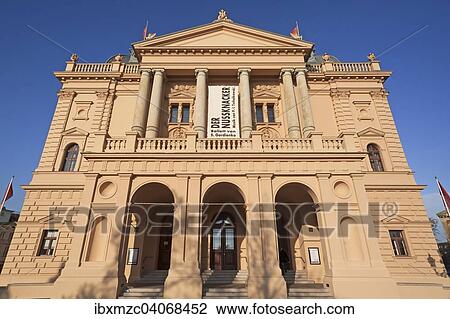 Stock Image - "Mecklenburg State Theatre, in the style of the Italian High Renaissance, 1886, Schwerin, Mecklenburg-Western Pomerania, Germany, Europe". Fotosearch