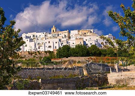 "Medieval fortified hill town, """"White Town"""", Ostuni, Puglia, Italy, Europe" View Large Photo Image Stock Image - "Medieval fortified hill town, """"White Town"""", Ostuni, Puglia, Italy, Europe". Fotosearch