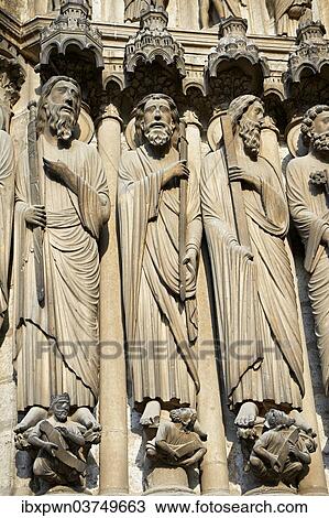 "Medieval Gothic sculptures of the south portal of the Cathedral of Chartres, UNESCO World Heritage Site, Chartres, France, Europe" View Large Photo Image Stock Image - "Medieval Gothic sculptures of the south portal of the Cathedral of Chartres, UNESCO World Heritage Site, Chartres, France, Europe". Fotosearch