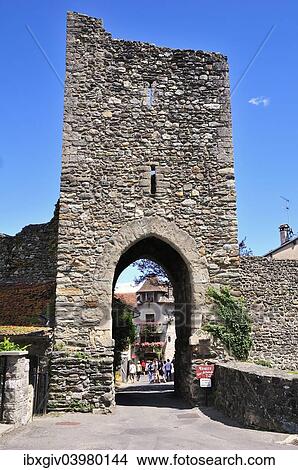 "Medieval town gate, Yvoire, Rhone-Alpes, Haute-Savoie, France, Europe" View Large Photo Image Picture - "Medieval town gate, Yvoire, Rhone-Alpes, Haute-Savoie, France, Europe". Fotosearch