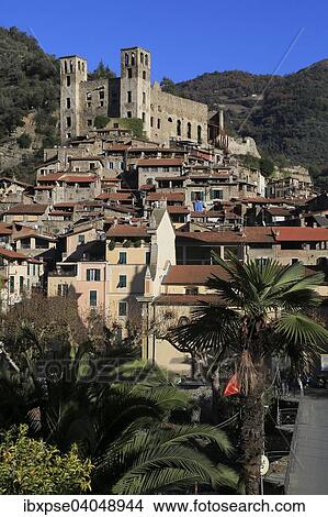 "Medieval village of Dolceaqua, Province of Imperia, Liguria, Italian Riviera, Italy, Europe" View Large Photo Image Picture - "Medieval village of Dolceaqua, Province of Imperia, Liguria, Italian Riviera, Italy, Europe". Fotosearch