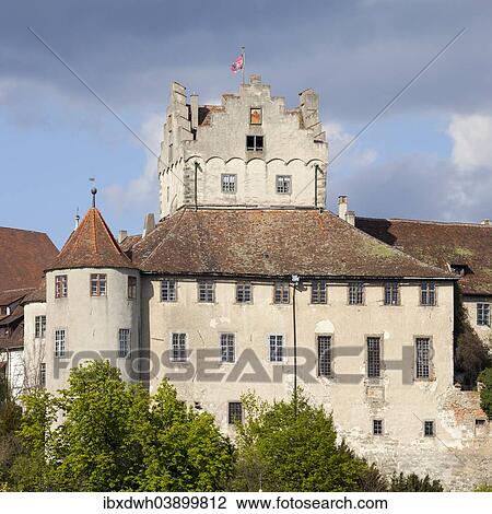 Stock Image - "Meersburg castle or Altes Schloss castle, Meersburg, Baden-Wurttemberg, Germany, Europe". Fotosearch