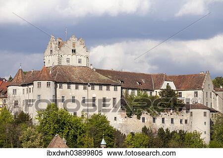 Stock Photography - "Meersburg castle or Altes Schloss castle, Meersburg, Baden-Wurttemberg, Germany, Europe". Fotosearch