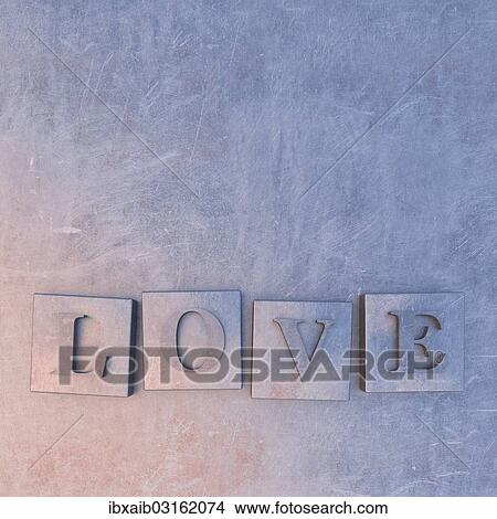"Metal letters forming the word """"love"""", 3D illustration" View Large Photo Image Picture - "Metal letters forming the word """"love"""", 3D illustration". Fotosearch