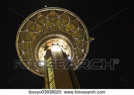 "Milad Tower or Tehran Tower at night, Tehran, Iran, Asia" View Large Photo Image Stock Photography - "Milad Tower or Tehran Tower at night, Tehran, Iran, Asia". Fotosearch