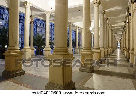 "Mill Colonnade, Mlynska kolonada, Karlovy Vary, Czech Republic, Europe" View Large Photo Image Stock Image - "Mill Colonnade, Mlynska kolonada, Karlovy Vary, Czech Republic, Europe". Fotosearch