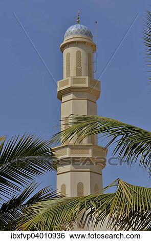 "Minaret of the Great Mosque of Taqah, Dhofar Region, Orient, Oman, Asia" View Large Photo Image Stock Photograph - "Minaret of the Great Mosque of Taqah, Dhofar Region, Orient, Oman, Asia". Fotosearch