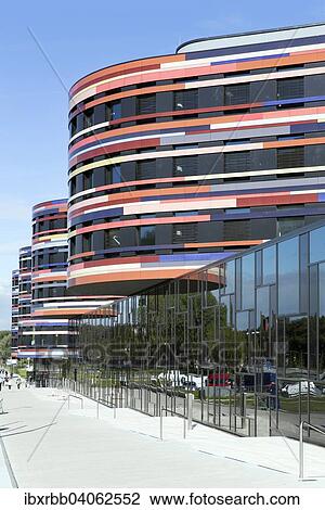 "Ministry of Urban Development and Environment of the Free and Hanseatic City of Hamburg, architects Sauerbruch and Hutton, a project of the International Building Exhibition, Wilhelmsburg, Hamburg, Germany, Europe" View Large Photo Image Stock Image - "Ministry of Urban Development and Environment of the Free and Hanseatic City of Hamburg, architects Sauerbruch and Hutton, a project of the International Building Exhibition, Wilhelmsburg, Hamburg, Germany, Europe". Fotosearch
