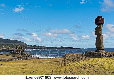 "Moai, UNESCO World Heritage Site, Rapa Nui, Easter Island, Chile, South America" View Large Photo Image Stock Image - "Moai, UNESCO World Heritage Site, Rapa Nui, Easter Island, Chile, South America". Fotosearch