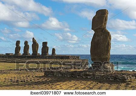 "Moai, UNESCO World Heritage Site, Rapa Nui, Easter Island, Chile, South America" View Large Photo Image Stock Photo - "Moai, UNESCO World Heritage Site, Rapa Nui, Easter Island, Chile, South America". Fotosearch