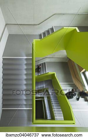 "Modern staircase in the new library, Nuremberg, Middle Franconia, Bavaria, Germany, Europe" View Large Photo Image Stock Photo - "Modern staircase in the new library, Nuremberg, Middle Franconia, Bavaria, Germany, Europe". Fotosearch