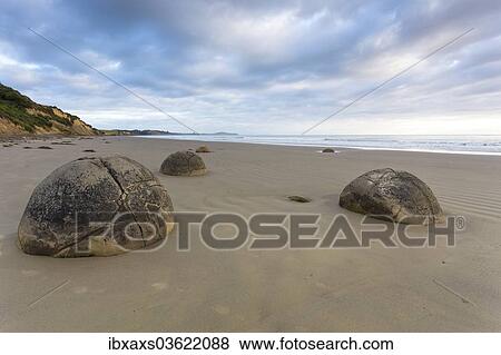 "Moeraki Boulders on the beach, Moeraki Beach, Hampden, Otago Region, New Zealand, Oceania" View Large Photo Image Stock Photo - "Moeraki Boulders on the beach, Moeraki Beach, Hampden, Otago Region, New Zealand, Oceania". Fotosearch