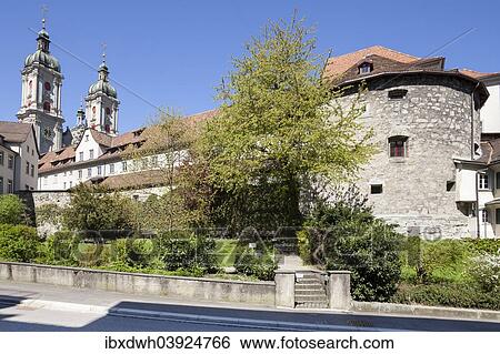 "Monastery quarter with the Collegiate Church of St. Gallen, cathedral, UNESCO World Heritage Site, St. Gallen, Canton of St. Gallen, Switzerland, Europe" View Large Photo Image Stock Photograph - "Monastery quarter with the Collegiate Church of St. Gallen, cathedral, UNESCO World Heritage Site, St. Gallen, Canton of St. Gallen, Switzerland, Europe". Fotosearch