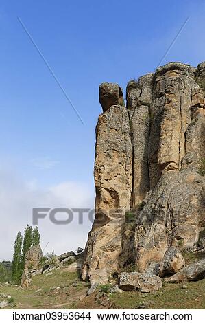Picture - "Monastery Valley or Manastir Vadisi, Guzelyurt, Aksaray Province, Cappadocia, Central Anatolia Region, Anatolia, Turkey, Asia". Fotosearch