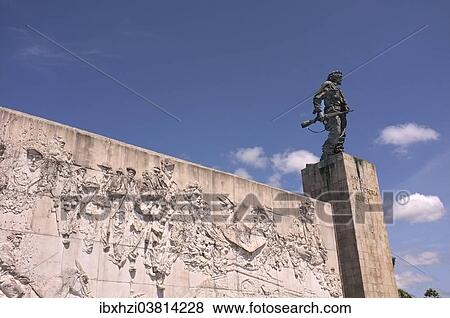 Stock Photo - "Monument and mauseleum in honour of the national hero Che Guevara, Santa Clara, Cuba, North America". Fotosearch