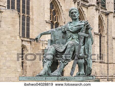 "Monument, Emperor Constantine the Great, in front of the York Minster, York, England, United Kingdom, Europe" View Large Photo Image Stock Photo - "Monument, Emperor Constantine the Great, in front of the York Minster, York, England, United Kingdom, Europe". Fotosearch