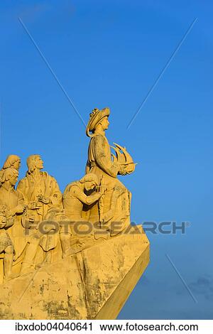 Stock Image - "Monument to the Discoveries or Padrao dos Descobrimentos, Lisbon, Portugal, Europe". Fotosearch