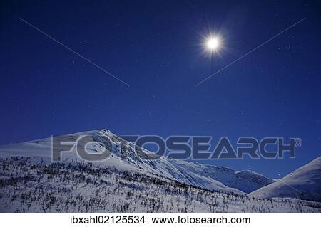 "Moon, Kattfjordpass at night, Kvaloya, Tromso or Tromso, Norway, Europe" View Large Photo Image Picture - "Moon, Kattfjordpass at night, Kvaloya, Tromso or Tromso, Norway, Europe". Fotosearch